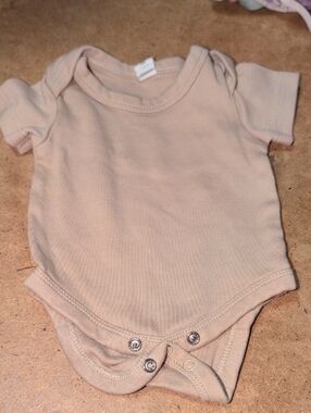 Baby Colored Organics Beige Onesie Size Newborn